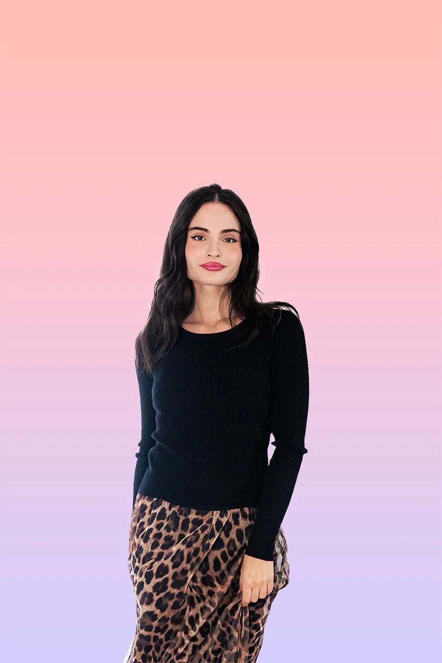 Gonna lunga Only in tulle animalier