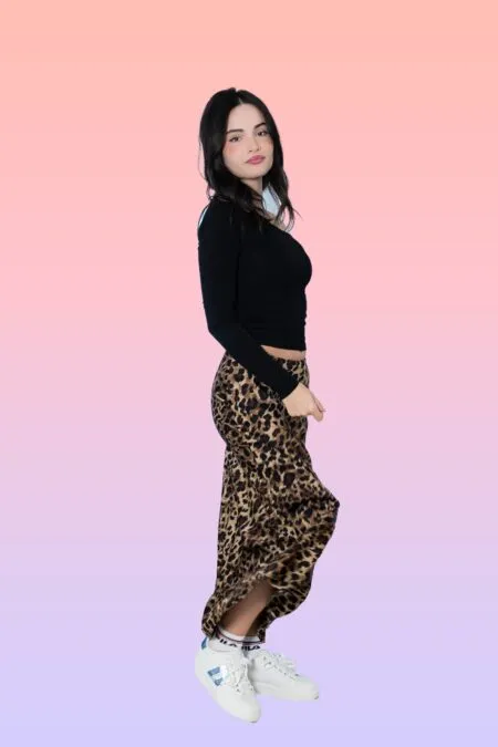 Gonna Only in tulle animalier