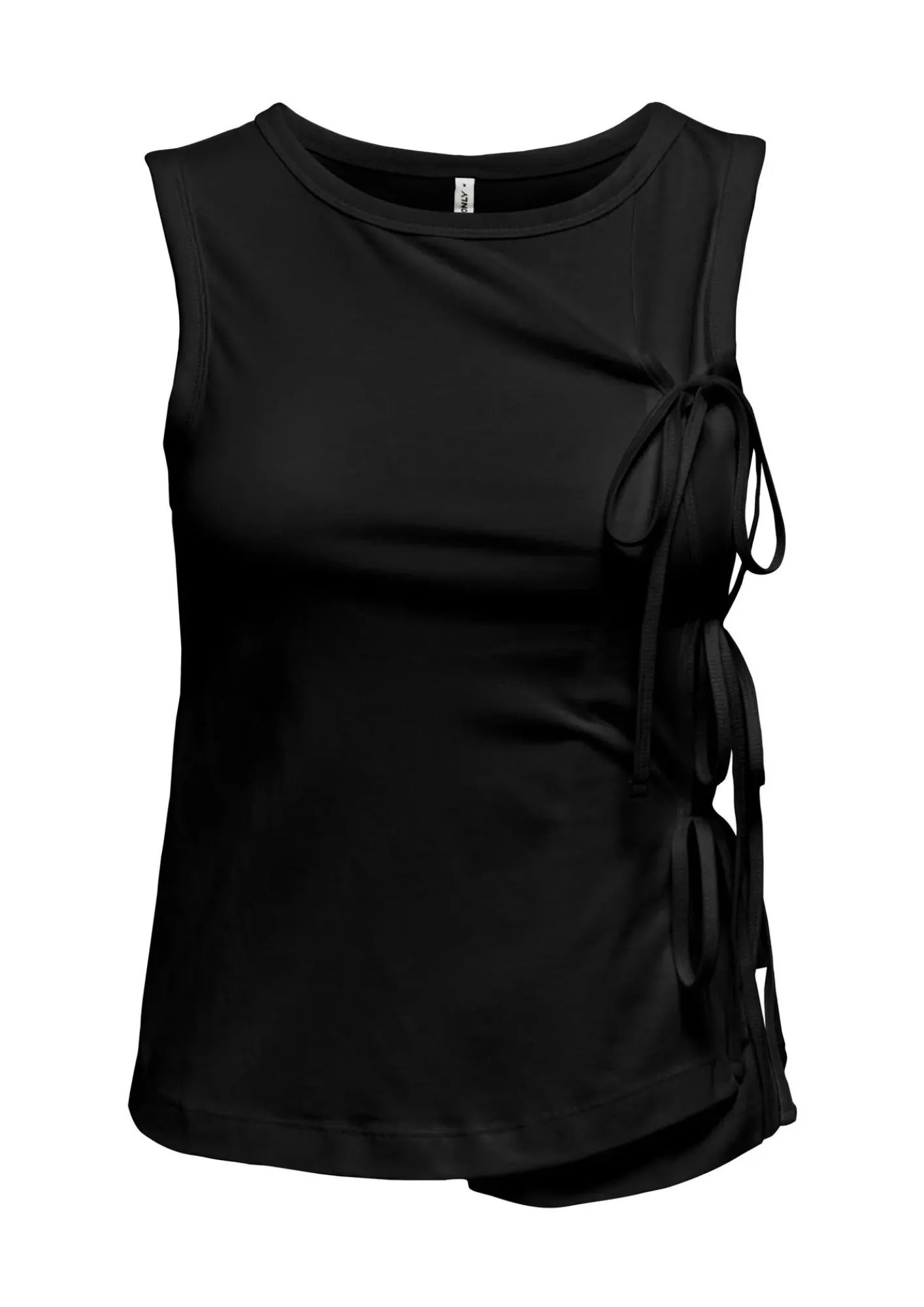 Top ONLY con uno scollo rotondo - colore nero