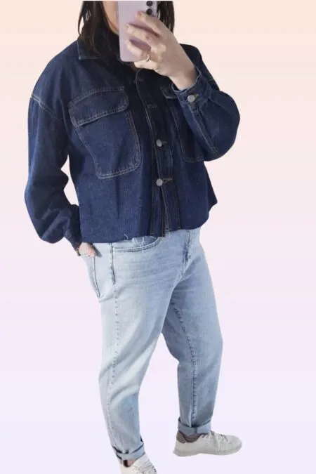 Giubbino Kikisix in denim oversize
