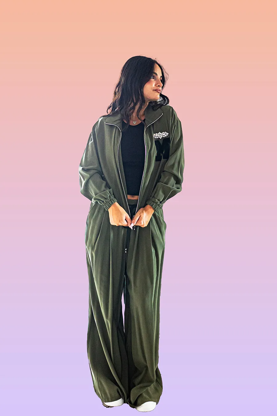 BOMBER CON CHIUSURA LAMPO KIKISIX - immagine 2
