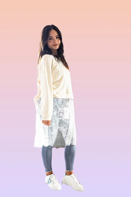 MAGLIA CON PIZZO KIKISIX