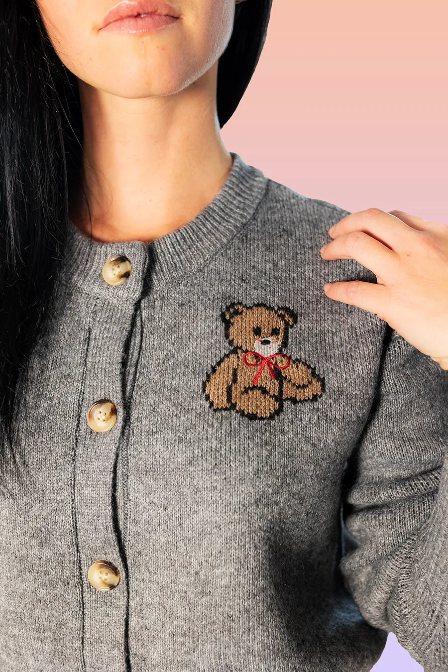 cardigan con teddy