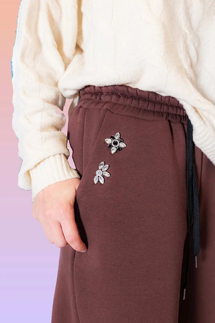 pantalone a palazzo con taglio fluido Kikisix