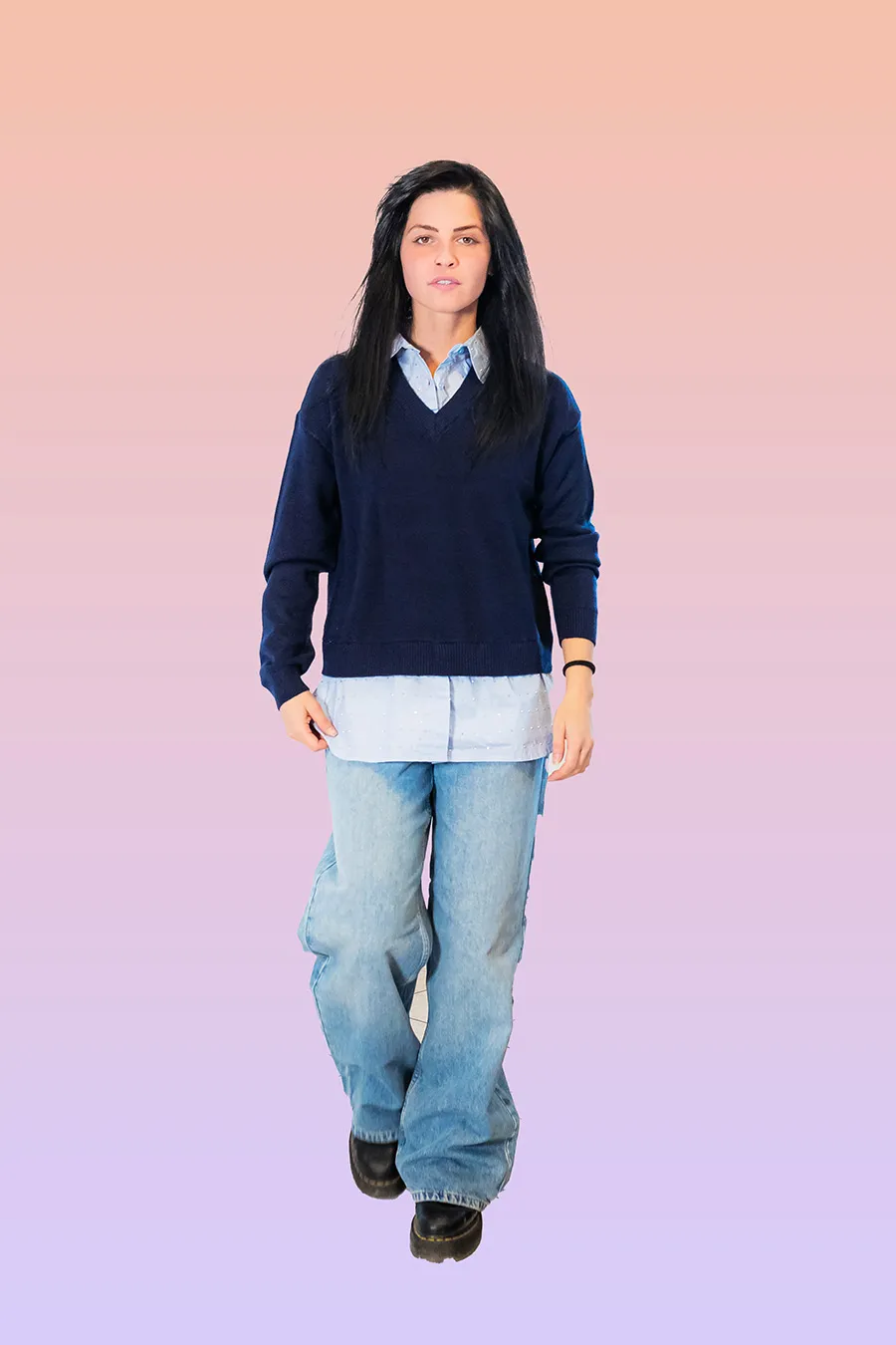 MAGLIA CON CAMICIA ONLY - immagine 3